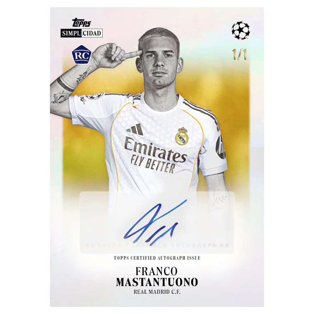 2025/26 Topps Simplicidad UEFA Club Competitions Football Hobby Box