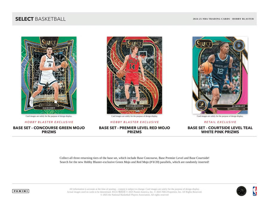 2024/25 Panini Select Basketball Hobby Blaster Box