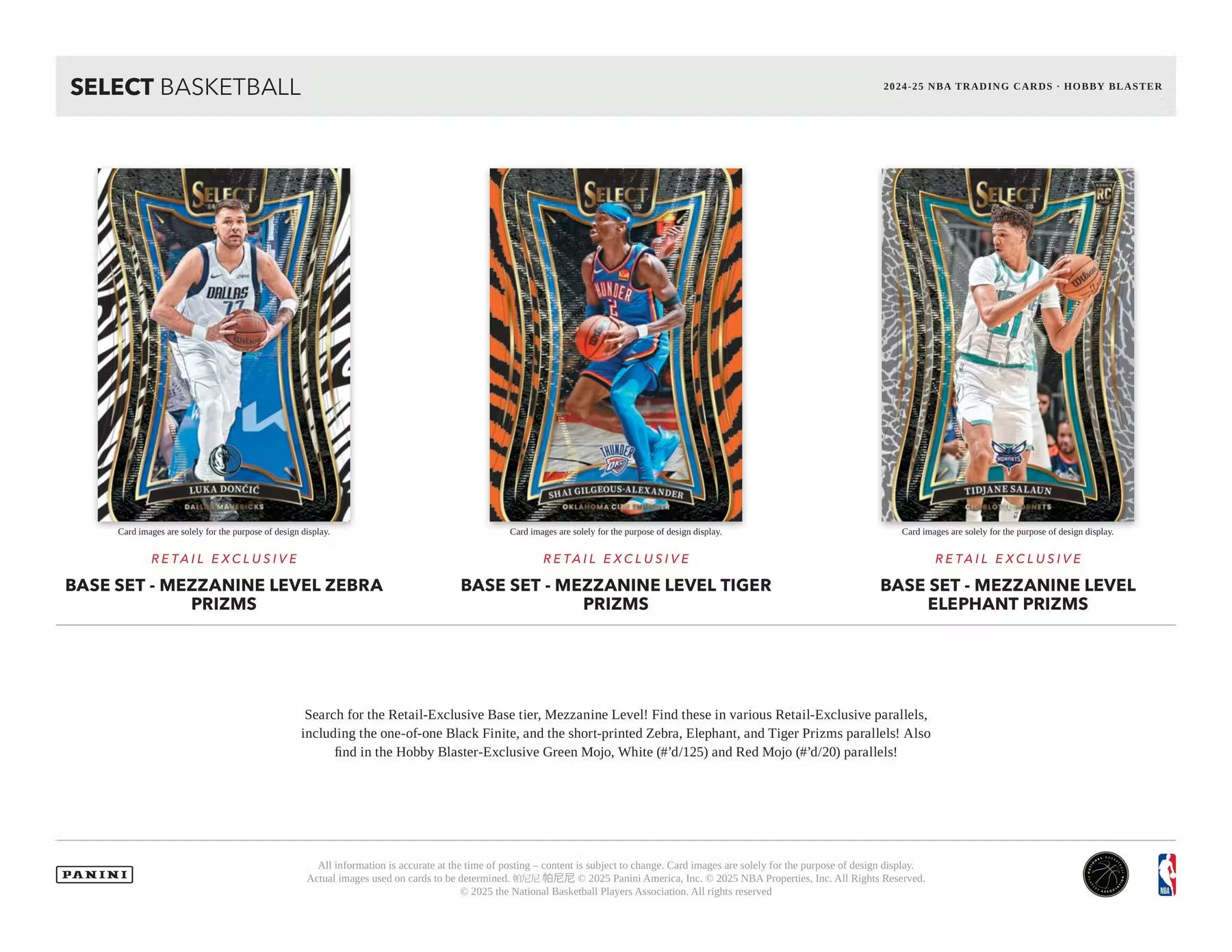 2024/25 Panini Select Basketball Hobby Blaster Box