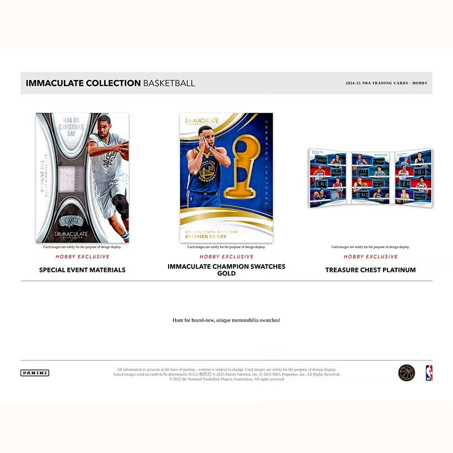 Panini Immaculate Collection Basketball 2024-25 Hobby Box
